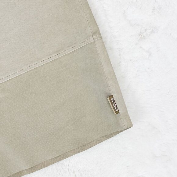 Billabong Vintage Suede Leather A Line Skirt Taupe Tan Juniors 7 - Picture 4 of 8